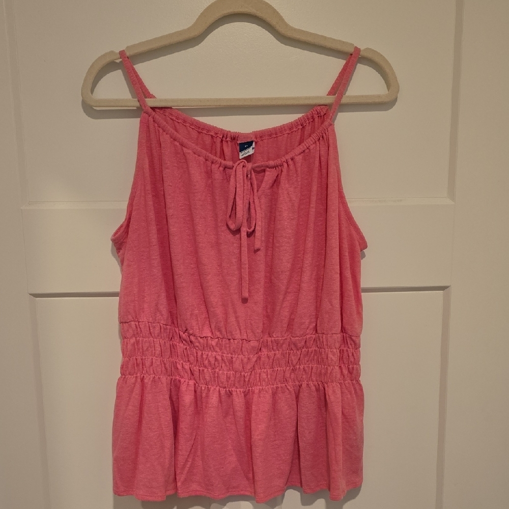 Old Navy Pink Smocked Camisole Top